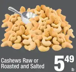Super King Markets Cashews Raw or Roasted and Salted offer