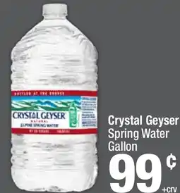 Super King Markets Crystal Geyser Spring Water Gallon offer