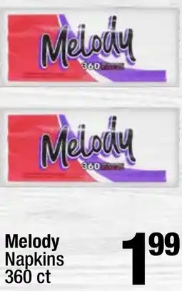 Super King Markets Melody Napkins offer