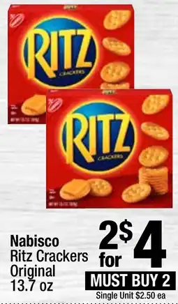 Super King Markets Nabisco Ritz Crackers Original offer