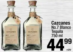 Super King Markets Cazcanes No.7 Blanco Tequila offer