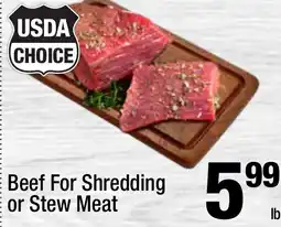 Super King Markets Beef For Shredding or Stew Meat offer