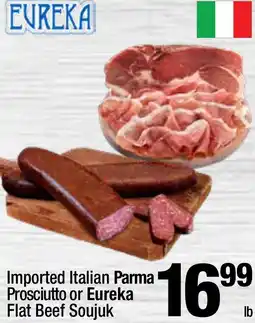 Super King Markets Imported Italian Parma Prosciutto or Eureka Flat Beef Soujuk offer