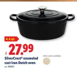 Lidl SilverCrest enameled cast iron Dutch oven offer