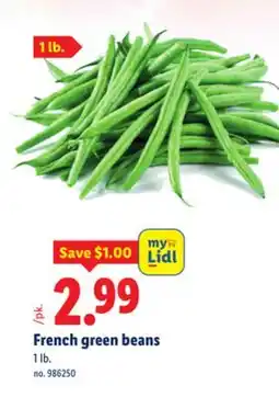 Lidl French green beans offer
