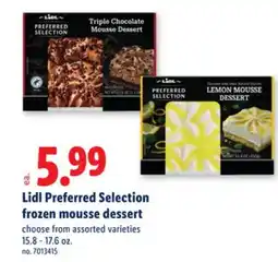 Lidl Lidl Preferred Selection frozen mousse dessert offer
