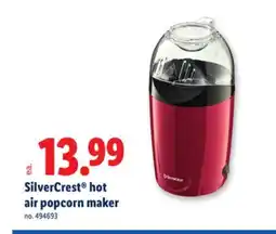 Lidl SilverCrest hot air popcorn maker offer