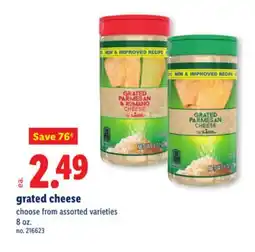 Lidl grated cheese offer