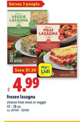 Lidl frozen lasagna offer
