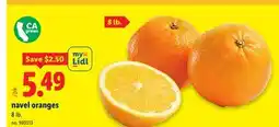 Lidl Navel oranges offer