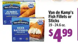 Vallarta Supermarkets Van de Kamp's Fish Fillets or Sticks offer