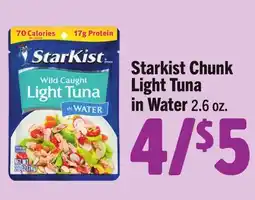 Vallarta Supermarkets Starkist Chunk Light Tuna in Water offer