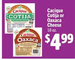Vallarta Supermarkets Cacique Cotija or Oaxaca Cheese offer