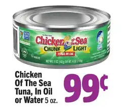 Vallarta Supermarkets Chicken Of The Sea Tuna, In Oil or Water offer