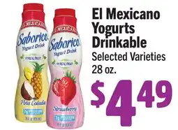 Vallarta Supermarkets El Mexicano Yogurts Drinkable offer