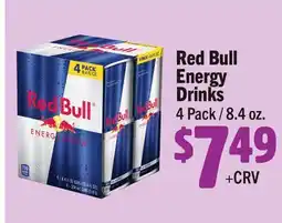 Vallarta Supermarkets Red Bull Energy Drinks offer