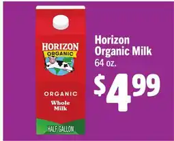 Vallarta Supermarkets Horizon Organic Milk offer