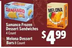 Vallarta Supermarkets Samanco Frozen Dessert Sandwiches offer