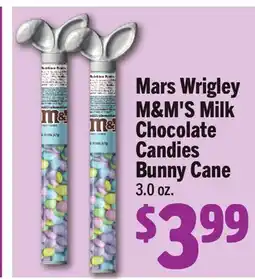 Vallarta Supermarkets Mars Wrigley M & M' S Milk Chocolate Candies Bunny Cane offer