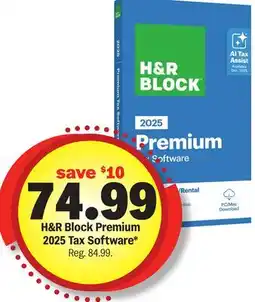 Meijer H & R Block Premium 2025 Tax Software offer