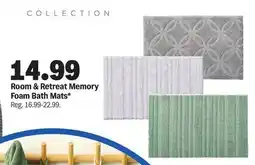 Meijer Room & Retreat Memory Foam Bath Mats offer