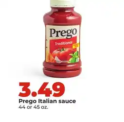 Hy-Vee Prego Italian sauce offer