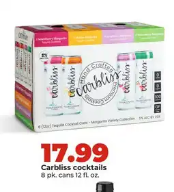 Hy-Vee Carbliss cocktails offer