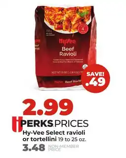 Hy-Vee Hy-Vee Select ravioli or tortellini offer