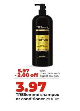 Hy-Vee TRESemmé shampoo or conditioner offer