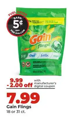 Hy-Vee Gain Flings offer