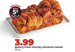 Hy-Vee Bakery-fresh chunky cinnamon bread offer