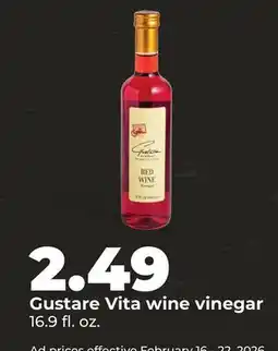 Hy-Vee Gustare Vita wine vinegar offer