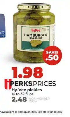 Hy-Vee Hy-Vee pickles offer