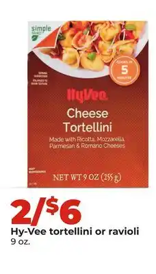 Hy-Vee Hy-Vee tortellini or ravioli offer