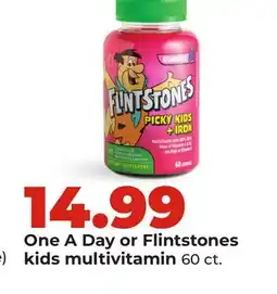 Hy-Vee One A Day or Flintstones kids multivitamin offer
