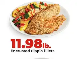 Hy-Vee Encrusted tilapia fillets offer