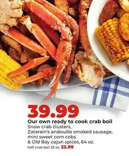 Hy-Vee Our ready to cook crab boil offer