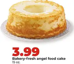 Hy-Vee Bakery-fresh angel food cake offer