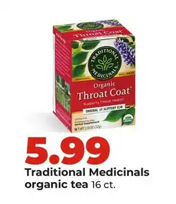 Hy-Vee Traditional Medicinals organic tea offer