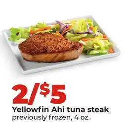 Hy-Vee Yellowfin Ahi tuna steak offer