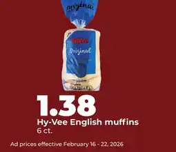 Hy-Vee Hy-Vee English muffins offer