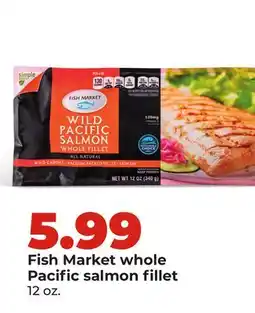 Hy-Vee Fish Market whole Pacific salmon fillet offer