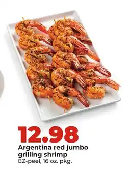 Hy-Vee Argentina red jumbo grilling shrimp offer