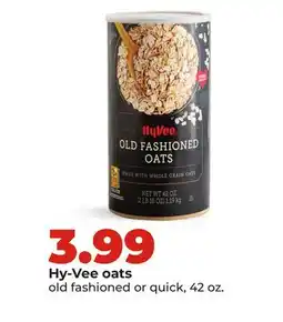 Hy-Vee Hy-Vee oats offer