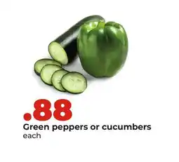 Hy-Vee Green peppers or cucumbers offer