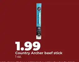 Hy-Vee Country Archer beef stick offer