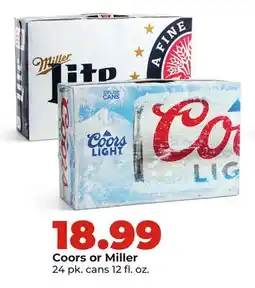 Hy-Vee Coors or Miller offer