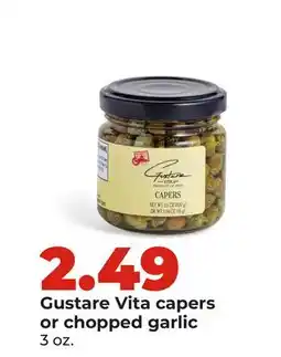 Hy-Vee Gustare Vita capers or chopped garlic offer
