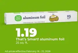 Hy-Vee That's Smart! aluminum foil offer
