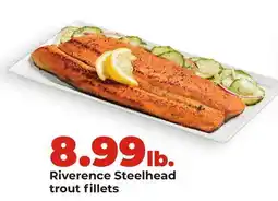 Hy-Vee Riverence Steelhead trout fillets offer